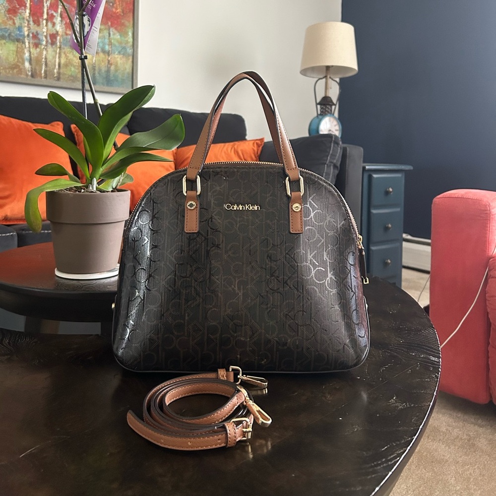 Calvin Klein Black Brown Women's Bag